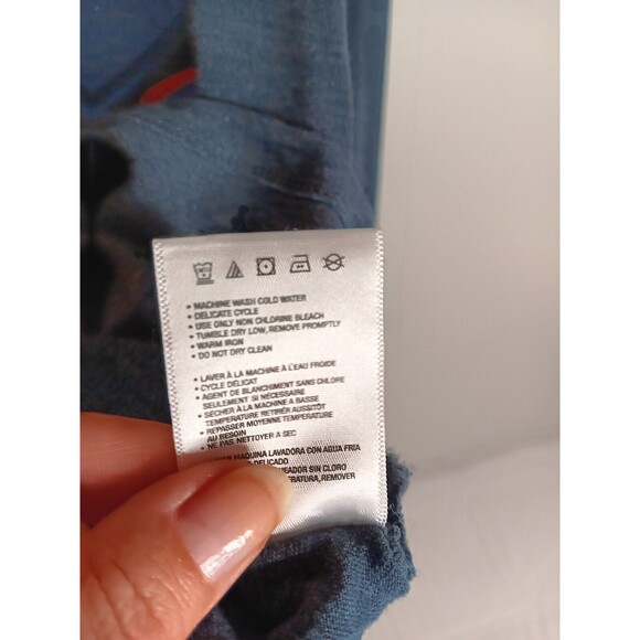 NFL Chicago Bears Womens Long Sleeve Pullover Tee Shirt Top Sz Medium Blue - Picture 5 of 6